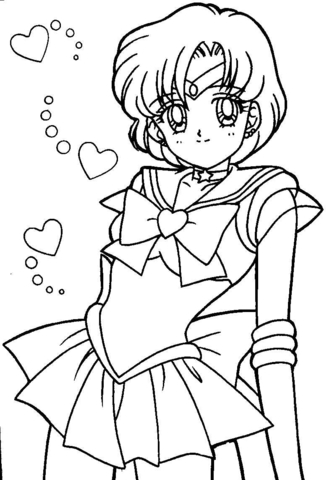 Ami Mizuno  Coloring Page